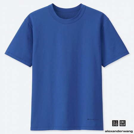 UNIQLO AIRism футболка от Александра Вонга (Синяя, M)