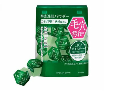 Kanebo Suisai Beauty Green энзимная пудра для умывания для профилактики акне (32 шт)