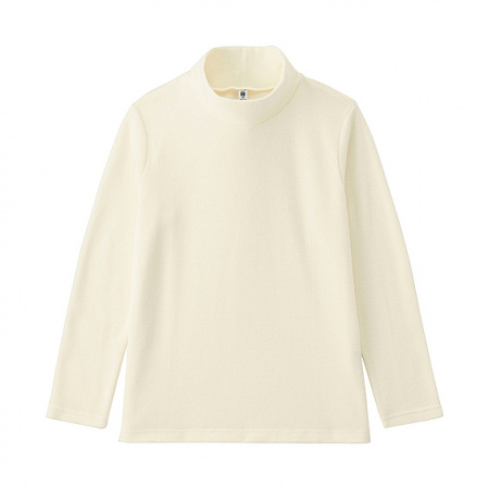 Uniqlo Флисовый термо гольфик детский Heattech (белый, 140)