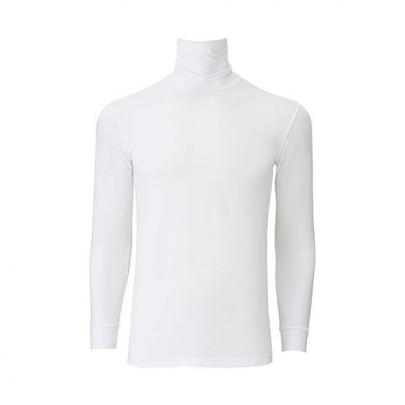 UNIQLO Японская водолазка с длинным рукавом Heattech (белый, L)